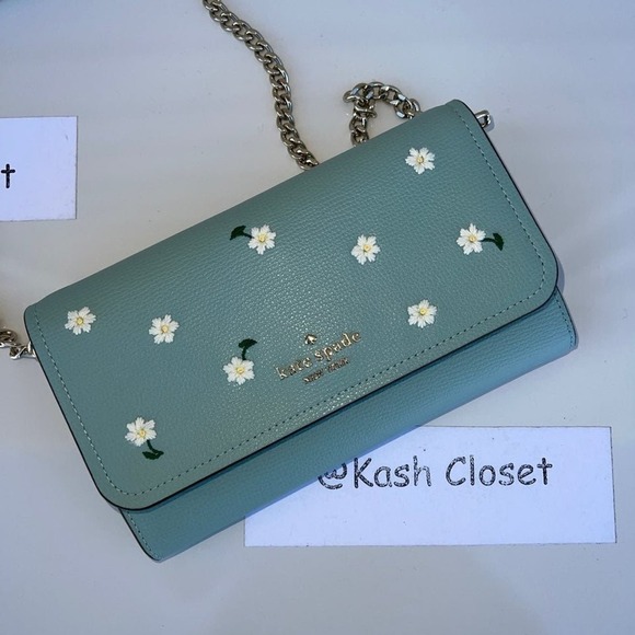 Kate Spade Darcy Embroidered Chain Crossbody & Convertible Wallet